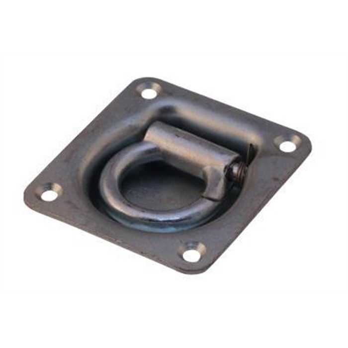 Anneau d’ancrage avec ressort zingué – Acier inox – Charge 800 daN Anneau d’ancrage avec ressort zingué – Acier inox – Charge 800 daN