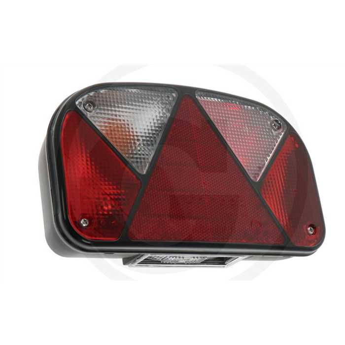 ASPÖCK Feu arrière "MULTIPOINT II" modèle gauche, avec baïonnette 5 pôles, feu antibrouillard arrière et feu éclaire-plaque inférieur ASPÖCK Feu arrière "MULTIPOINT II" modèle gauche, avec baïonnette 5 pôles, feu antibrouillard arrière et feu éclaire-plaque inférieur