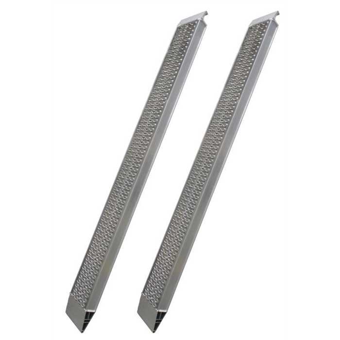 jeu de rampes (2rampes) droites aluminium - de 2420 à 2800 kg - 2400mm x 300mm crochet ( G ) jeu de rampes (2rampes) droites aluminium - de 2420 à 2800 kg - 2400mm x 300mm crochet ( G )