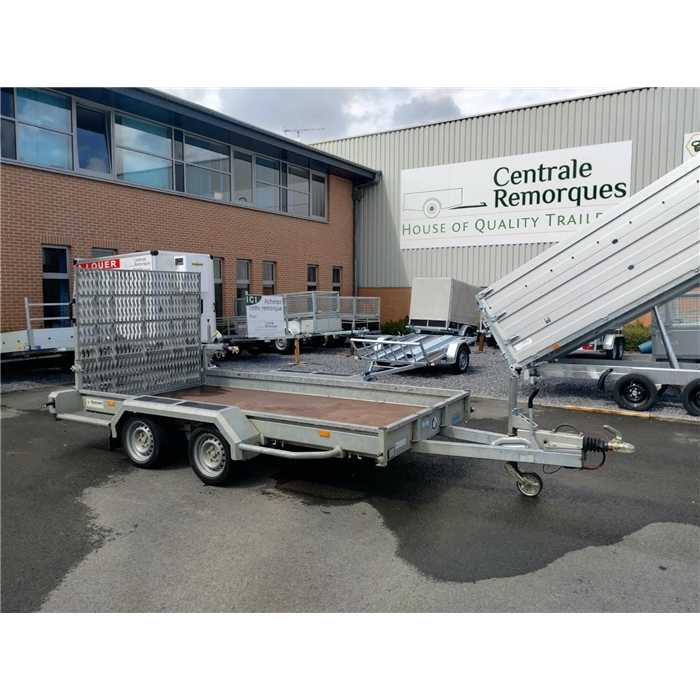 Occasion - Remorque Hapert Indigo porte-engin - MMA 3500 kg - 3500 x 1690 mm - 2 essieux Occasion - Remorque Hapert Indigo porte-engin - MMA 3500 kg - 3500 x 1690 mm - 2 essieux