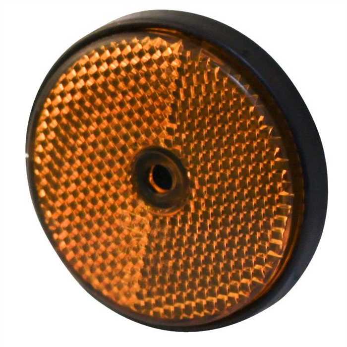 réflecteur Ø orange à visser Ø61 mm réflecteur Ø orange à visser Ø61 mm