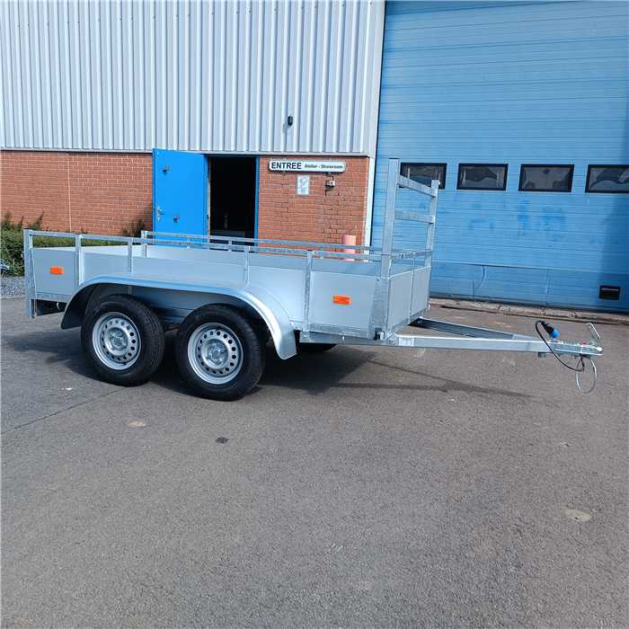 Remorque SYMA alu ouverte 257 x 131 - 2 essieux - 750KG - avec porte-échelle Remorque SYMA alu ouverte 257 x 131 - 2 essieux - 750KG - avec porte-échelle