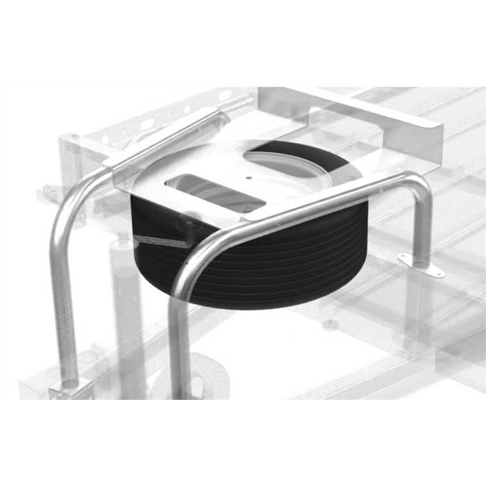 Support Godet avec roue de secours pour remorque Hapert Indigo (porte engin) Support Godet avec roue de secours pour remorque Hapert Indigo (porte engin)
